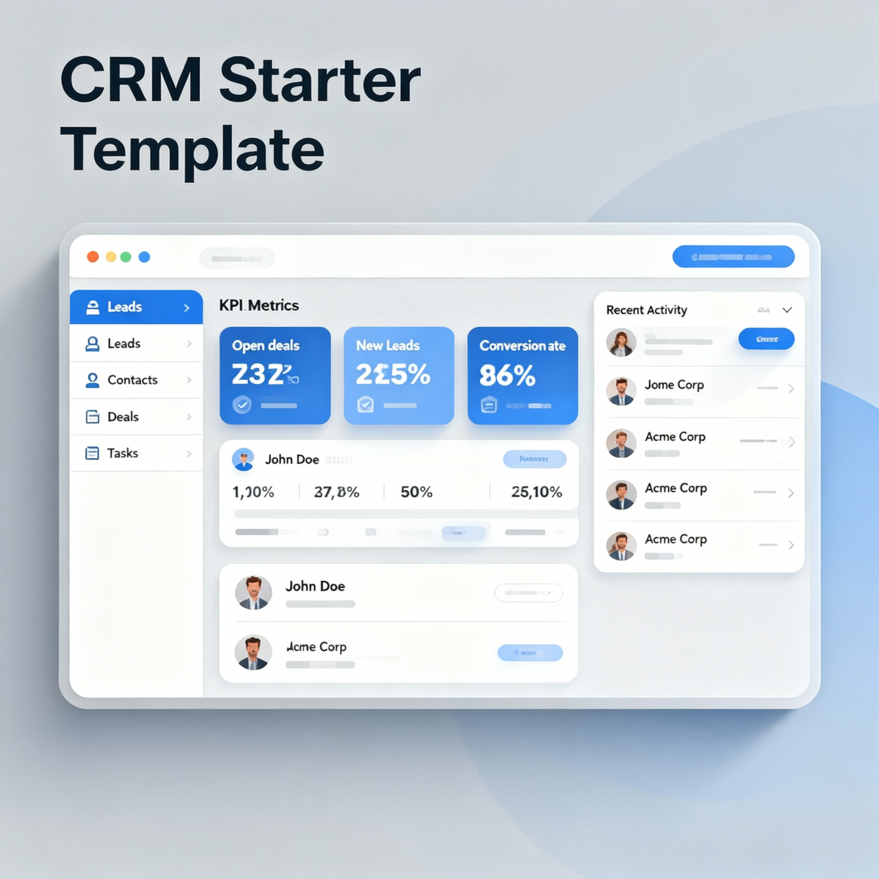 CRM Starter Template